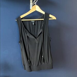 White House Black Market Elegant Black Tank Top